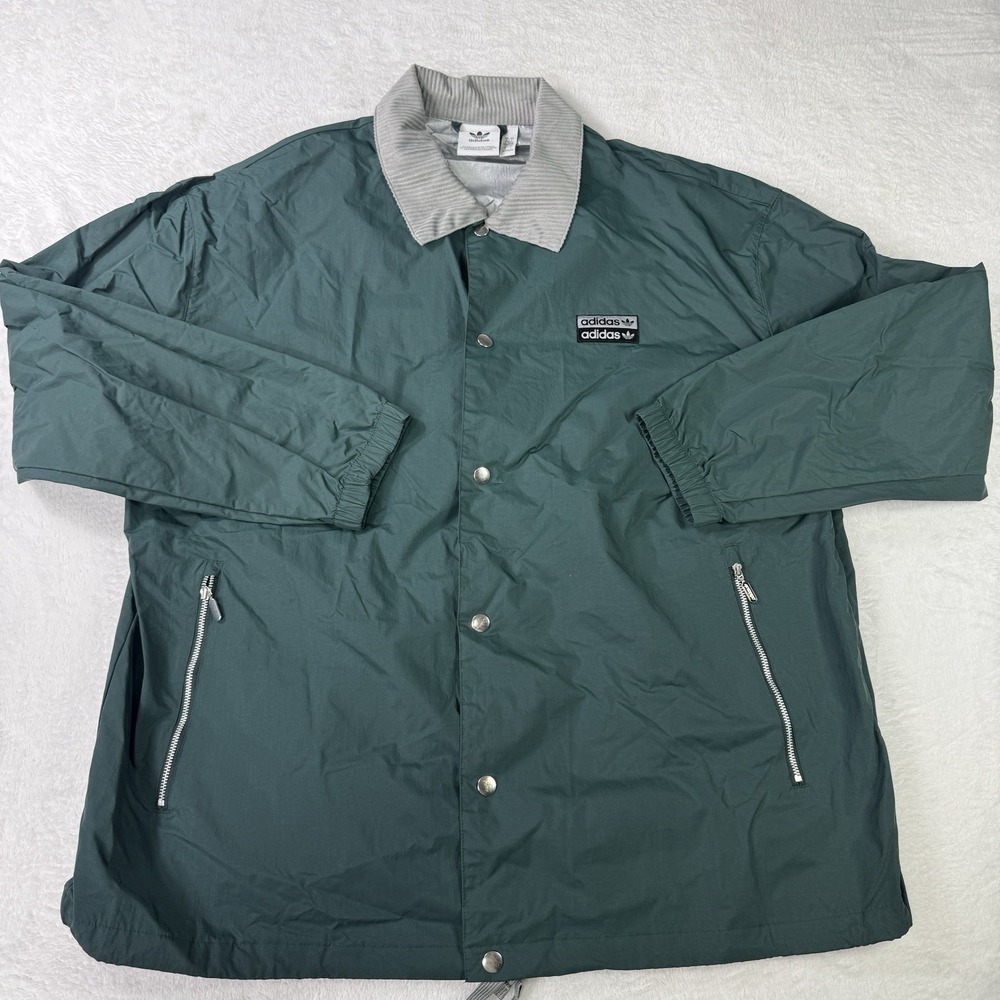 Adidas Coach Jacket Light Training Coach Jacket Size Large Green